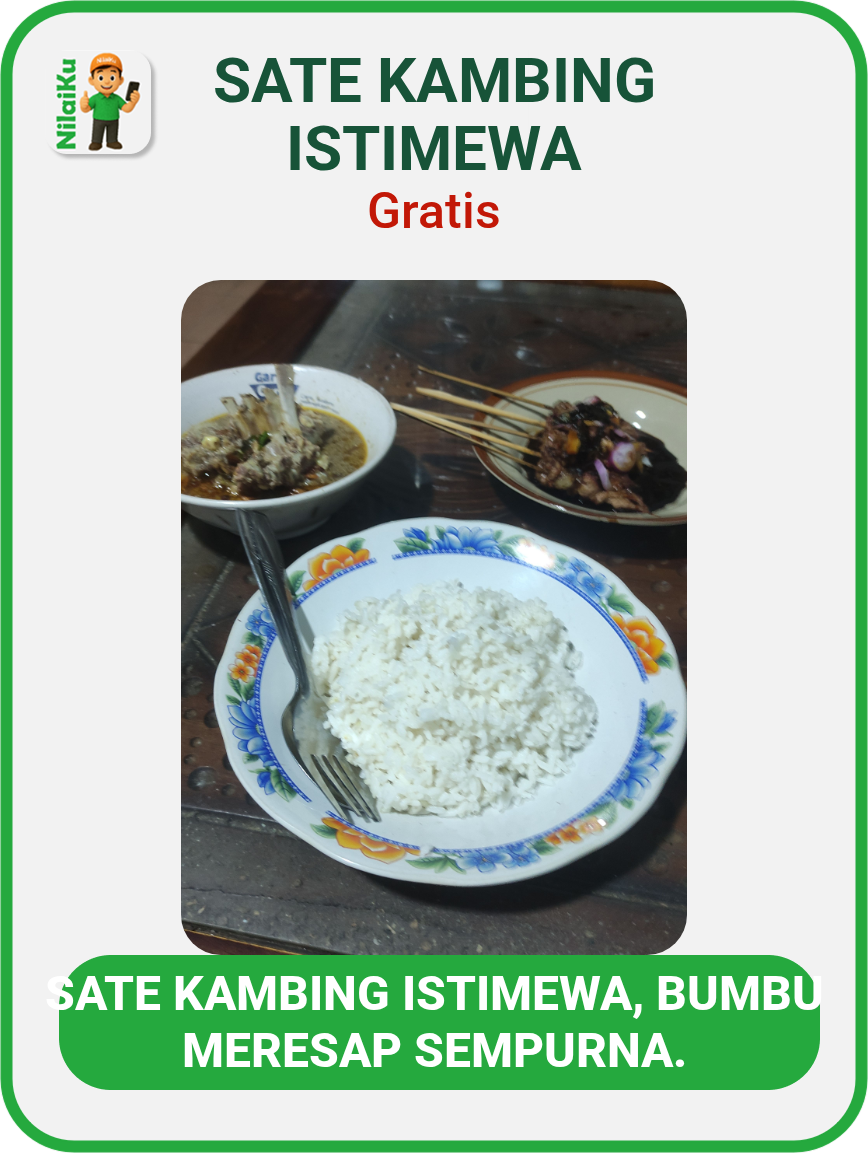 Promosi Sate Kambing Istimewa