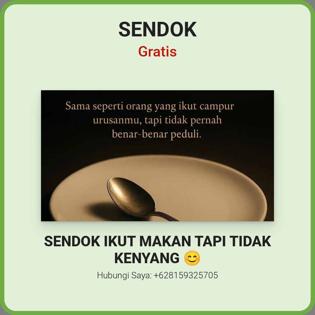 Promosi Sendok
