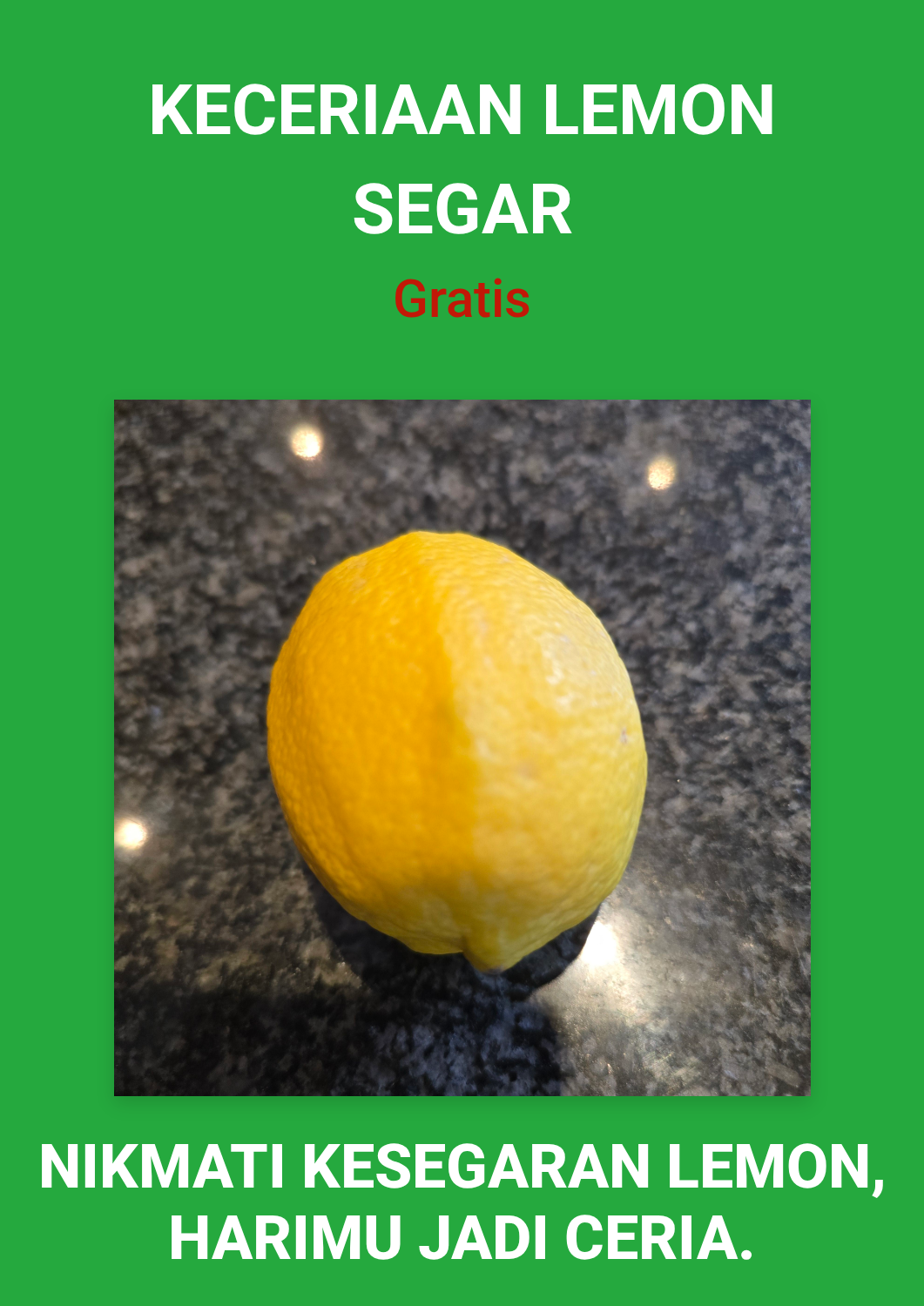 Promosi Keceriaan Lemon Segar