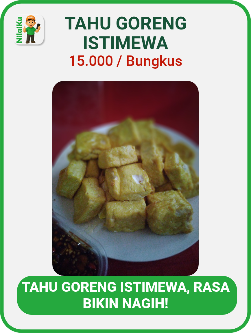 Promosi Tahu Goreng Istimewa