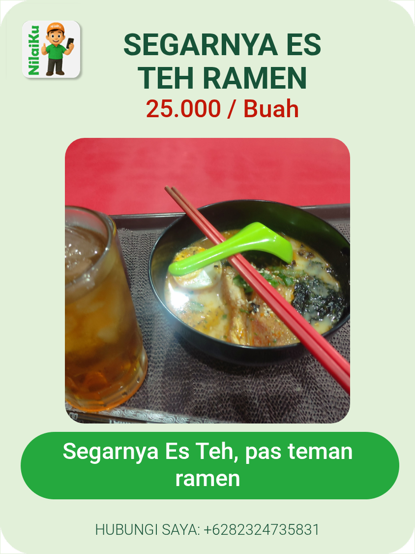 Segarnya Es Teh Ramen